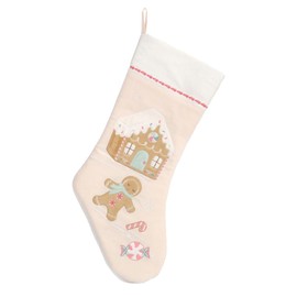 MON AMI Candy Land Christmas Stocking – 21”, Christmas Decoration, Gingerbread Decoration, Holiday Indoor Décor