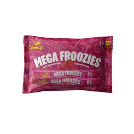 Chewzy - Mega Froozies - Center Filled Chewy Candy - Kosher Certified - Family Pack - 12 Sticks each - 360 gram (2 Pack) (2 Pack, Strawberry)