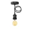 ledscom.de Retro Vintage Pendant Light Black + LED Lamp Gold