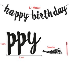 “Happy Birthday” banner