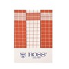 Ross Pack of 3 Cotton Tea Towels Checked 1742 Orange