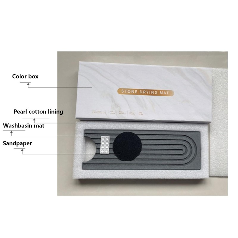 Sink Splash Guard Kitchen Sink Mat - 24 in Diatomite