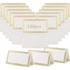 Flaiskytup Table Place Cards 100Pcs Card Table with Gold Foil