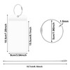KLEBREIS 16 Pack Cruise Luggage Tag Holders Clear Waterproof PVC