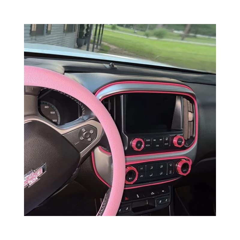 Pink Car Interior Decorative Molding Door Panel Gap Trim Strip
