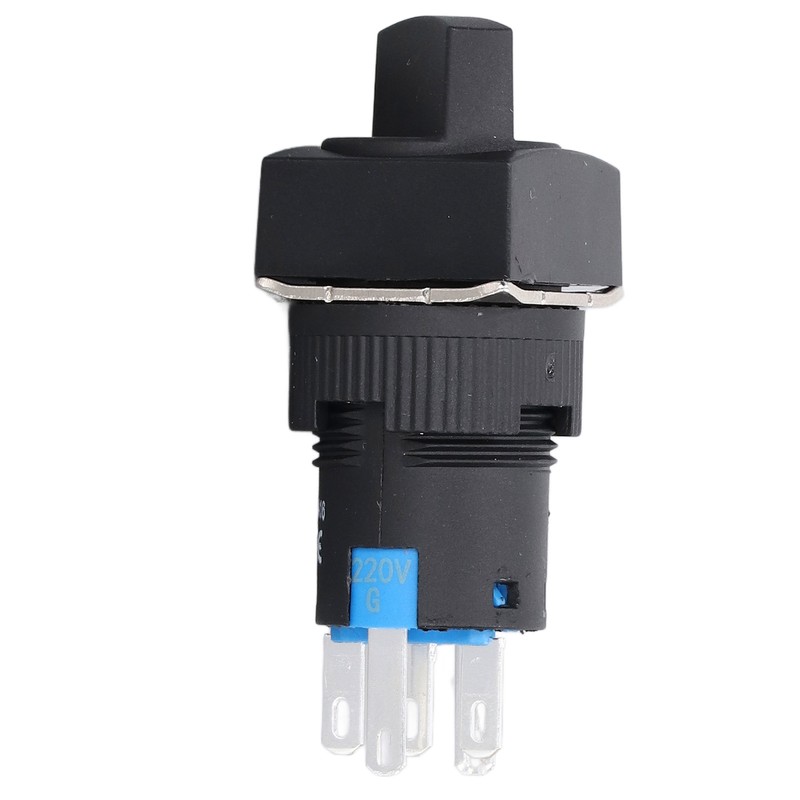 25Pcs Rotary Switch Knob 2 Position Self Locking Square Selector