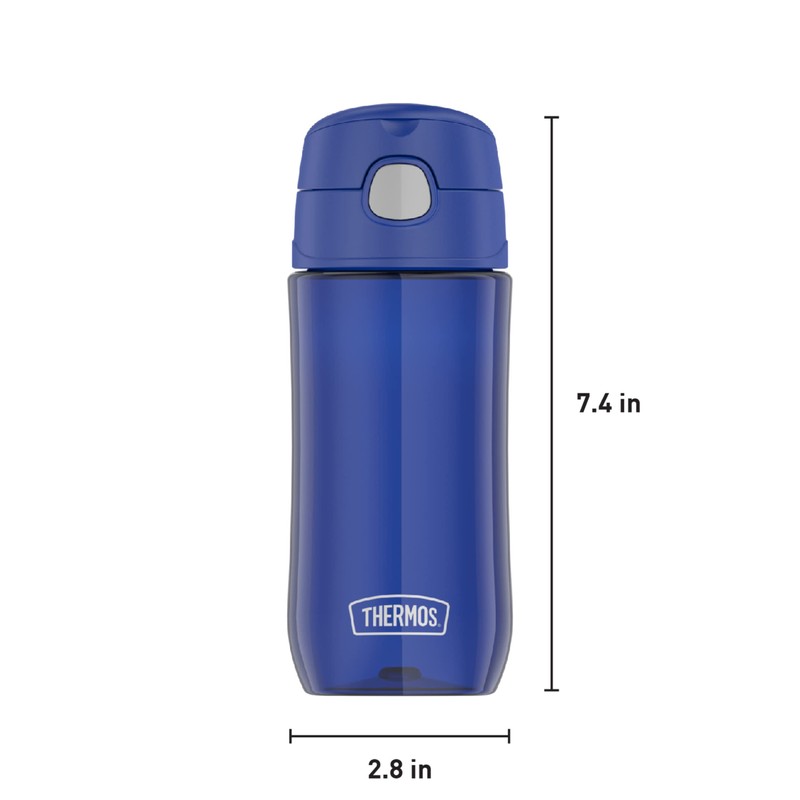 THERMOS FUNTAINER 16 Ounce Plastic Hydration Bottle with Spout, Blueberry