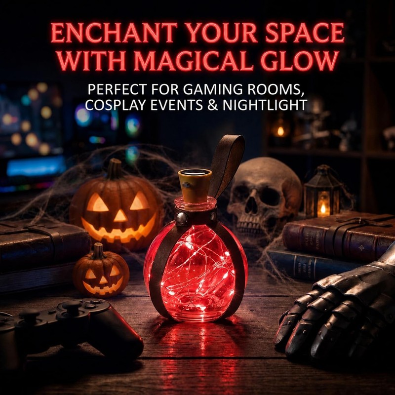 Geyoga - Botellas de poción de bruja para Halloween, con