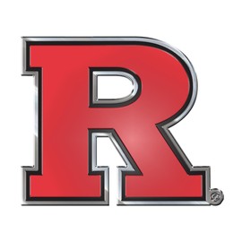 Fanmats 60579: Rutgers Scarlett Knights Heavy Duty Aluminum Embossed Color Emblem