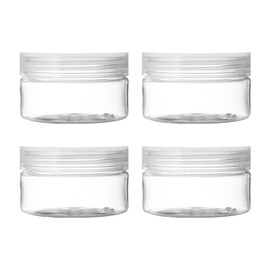 Doctor Bottle Large Capacity Round Portion Container Cream Empty Bottle, 4 Pieces, Transparent 100g / 닥터보틀 대용량 원형 소분 용기 크림 공병, 4개, 투명 100g