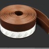 Door & Window Gap Seal Weatherstrip - Balcony Insulation & Draft Blocker for Energy Saving Winter Insulation Translucent 35mm 15ea
