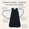 TOTBASIC Baby Swaddle Blanket 3-6 Months, 1.0 TOG 3-Way Adjustable