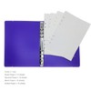 A6/ A5 6-Holes Colorful PP Cover Round Ring Binder Personal