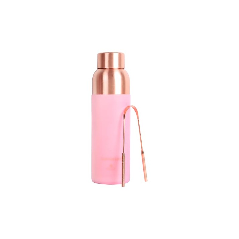 34 Ounces Pure Copper Water Bottle | Handcrafted, Leak-Proof, Eco-Friendly,