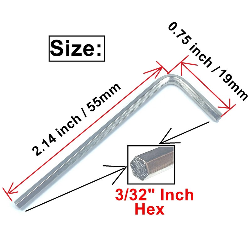 ZDingTech 10pcs 3/32 Allen Wrench sets,3/32" Hex Key Wrench set,allen