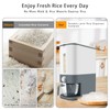 Lenwi 22-25 Lbs Rice Dispenser, Large Cereal Dry Food Storage