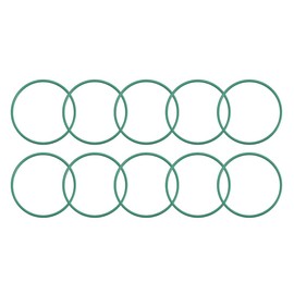 uxcell Fluorine Rubber O-Rings, 34mm OD 31mm ID 1.5mm Width FKM Seal Gasket for Machinery Plumbing, Green, Pack of 10