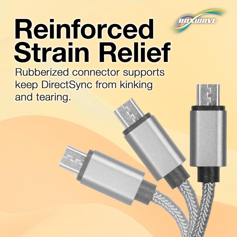 BoxWave Cable Compatible with Sony MDR-XB950B1 - Micro USB DuraCable,