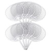 Plastic Fan Bones White/White Regular Size (10 Fan Bones)
