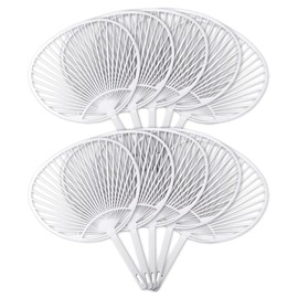 Plastic Fan Bones White/White Regular Size (10 Fan Bones)