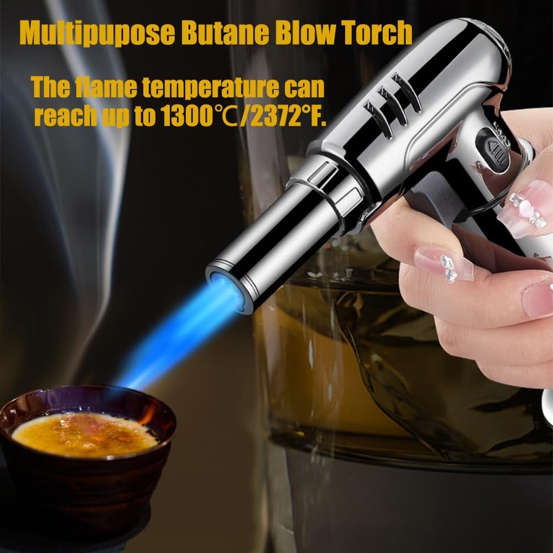 Diymore Butane Torch Lighter Refillable Soldering Torch with Butane Lighter