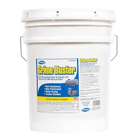Comstar Grime Buster, Heavy-Duty Dirt & Grease Stripper, Fast-Drying Aerosol Coil Cleaner, High-Pressure Line Set Cleaning Spray, Non-CFC HVAC Coil & Equipment Degreaser, 5 Gallons (90-302)