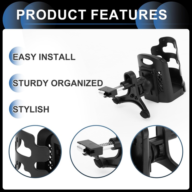 INFINAUTO Cup Holder, 2.05" Car Center Console Armrest Add-On Cup