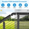 RailinGo Handrail Vertical Pivot Connector - Flat Handrail Accessories, POM