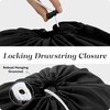 Handy Laundry Bag Shoulder Strap - Drawstring Locking Closure, Durable