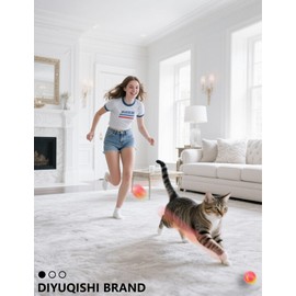 DIYUQISHI 6-Pack Cat Toys for Kittens & Adult Cats (1.5'', Basic Cat Toy Set)
