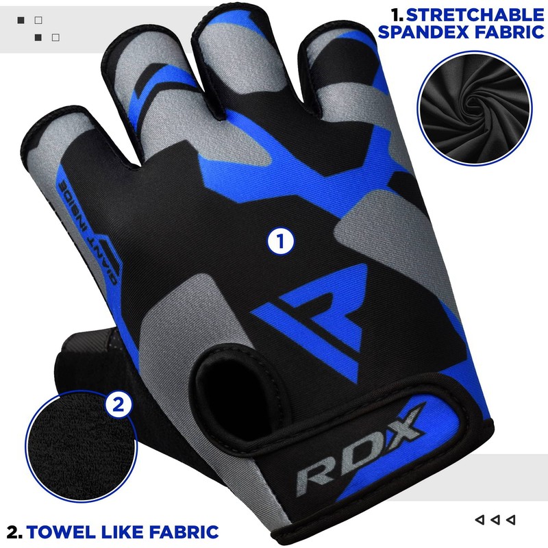 RDX Gym Weight Lifting Gloves Workout Fitness Bodybuilding Breathable Powerlifting