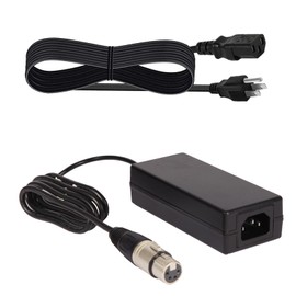 XLR 4Pin Female Plug 12V 4A Adapter Compatible with Marshall V-R841P-AFHD 8.4" Portable LCD Monitor V-PS12-5V-XLR 4-Pin, Compatible with Datavideo Data Video SE2200 HD-SDI Digital Video Switcher