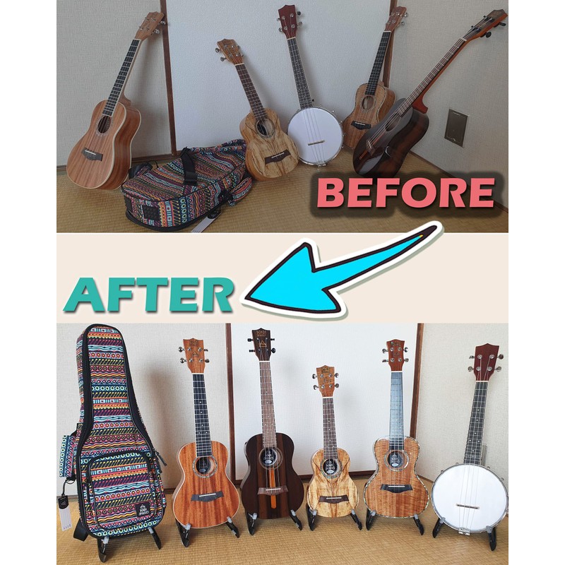 BONDI UKULELES Ukulele Stand, Three Line Stand, Violin Stand, Mandolin