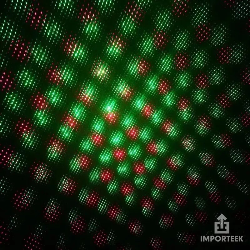 Importeek 3pz Proyector Laser Luz Led Audioritmico Color Figuras +