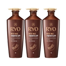 Ryo Hongjindan Red Ginseng Hair Nutrition Shampoo 820ml x3 Select 2ea