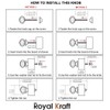 Royal Kraft Vintage Hand Painted Ceramic Pull Knobs for Kitchen