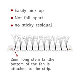 EMEDA Premade Volume Fans 4D Eyelash Extensions Set 0.10 mm D-Curls Volume Eyelash Extension 9 mm 10 mm 12 mm 13 mm 15 mm Eyelash Extension Set (4D 0.10-D -Mix)