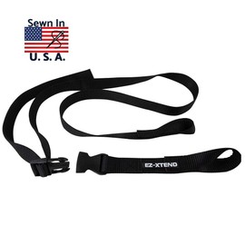 EZ-Xtend Pontoon Ladder Pull Up Strap Using Quick Release Buckle System - Made with Heavy Duty 4500 LB Breaking Strength 1" Black Polyester Webbing, 250 LB Quick Release Buckle, and Lifetime Thread