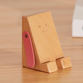 TOSMU 7011 Bo-chan Smartphone Stand Wooden Red Cute Red
