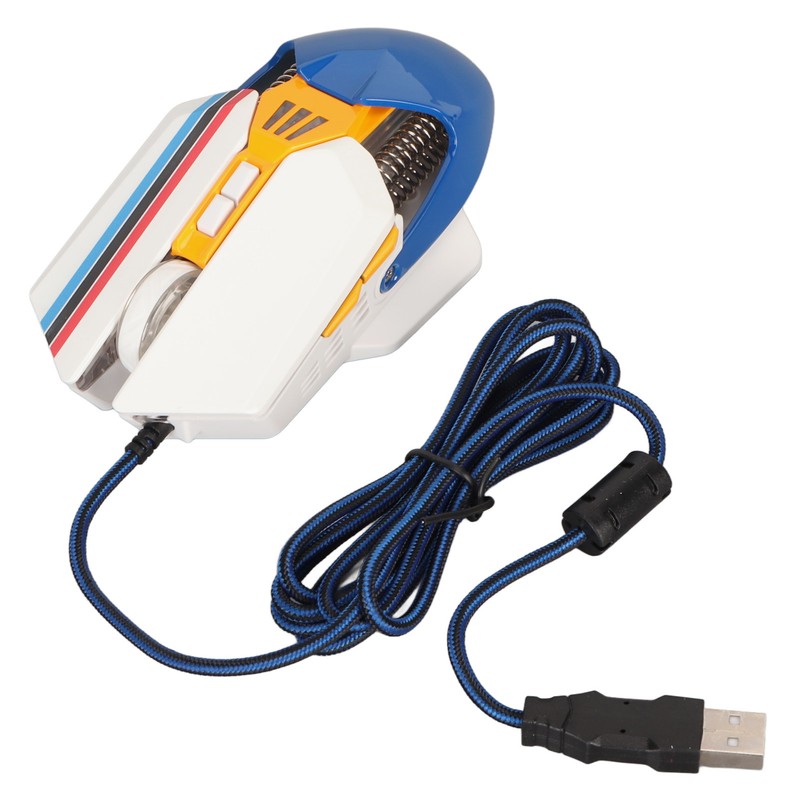 Wired Mouse Ergonomic RGB Backlit Adjustable DPI 7 Programmable Keys