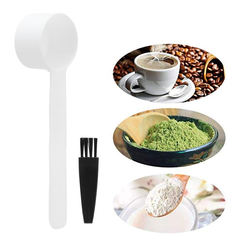 100Set Reusable 4g Coffee Measuring Spoon Brush Kit Coffee Making