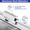 BLIKA 100 Pack 26" Aluminum Deck Balusters with Anti-UV Baluster