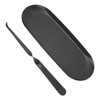 Candle Holder Tray with Wick Dipper Decorative Oval Shape Mattee