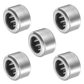 METALLIXITY HK101610 Needle Roller Bearings 10mm x 16mm x 10mm 5 Packs, Chromium Steel Open End Thrust Bearing - for Industrial Machinery and Equipment