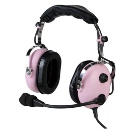 Gulf Coast Avionics GCA-4YG Pink Children's Aviation Headset - Dual Plug