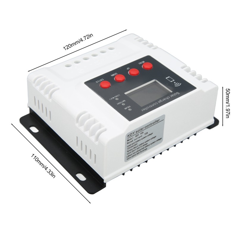 10A MPPT Solar Charge Controller Solar Panel Controller for Villas