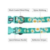 Olahibi Reflective Dog Collar Leash Set, 5ft or 150CM Matching