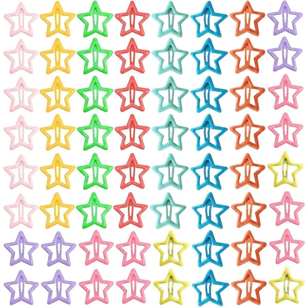 LimCryspp 100 Colorful And Cute Star-Shaped Headbands, Suitable For Girls