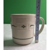 Longaberger Pottery Woven Traditions Heritage Green Mug, USA 4.25”