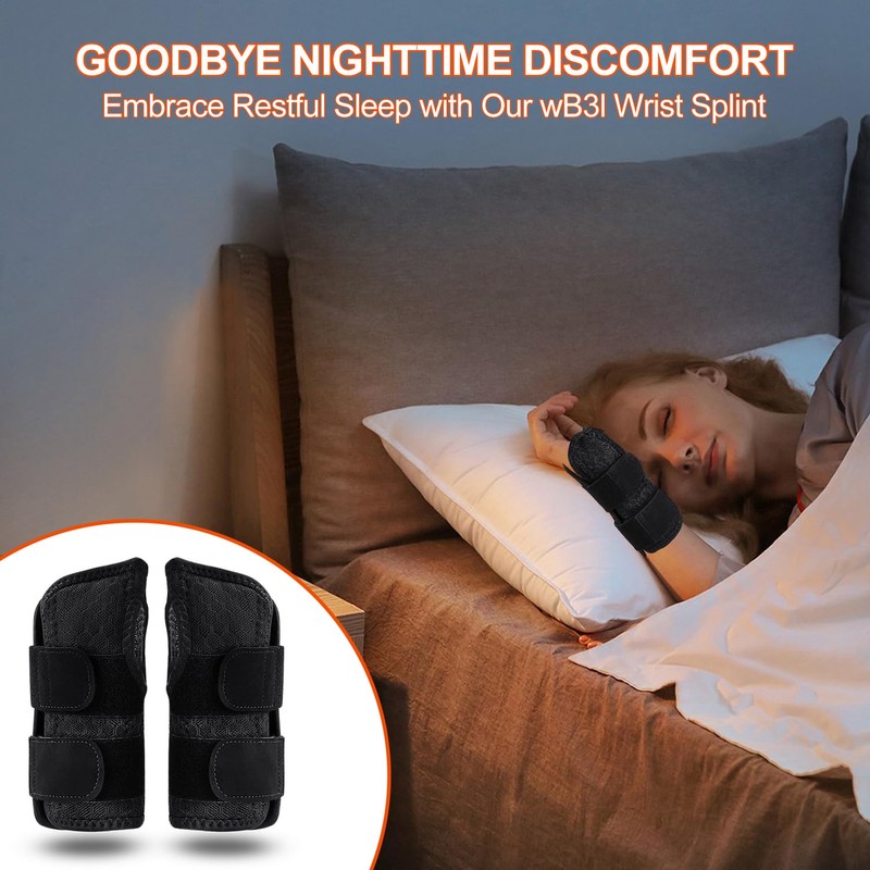 Carpal Tunnel Wrist Brace Night Support Day & Night,H HOME-MART